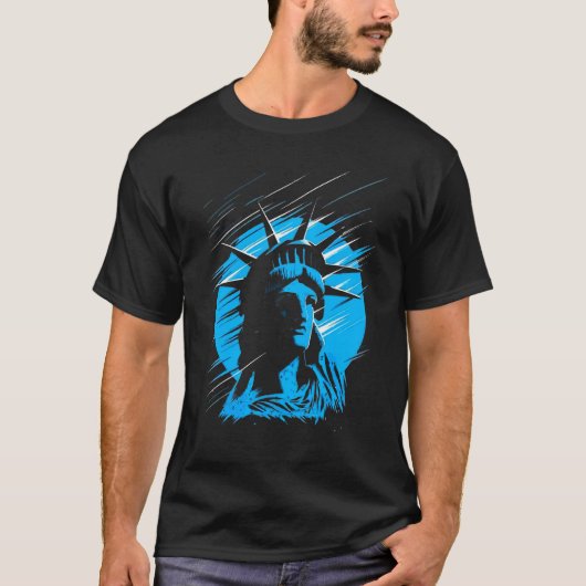アメリカ自由像 Tシャツ (正面)