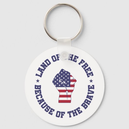 アメリカ自由国旗の国 キーホルダー (正面)