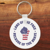 アメリカ自由国旗の国 キーホルダー (正面)
