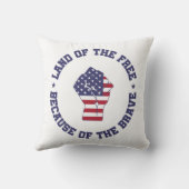 アメリカ自由国旗の国 クッション (裏面)