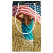 アメリカ自由国旗 スモールペーパーバッグ (正面)