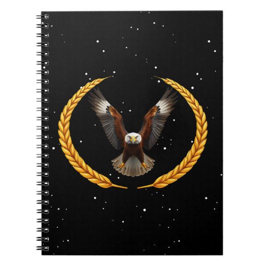 アメリカ自由情景 | 愛国的なワシ ノートブック (正面)