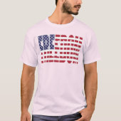 アメリカ自由旗のシャツ Tシャツ (正面)