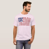 アメリカ自由旗のシャツ Tシャツ (正面フル)
