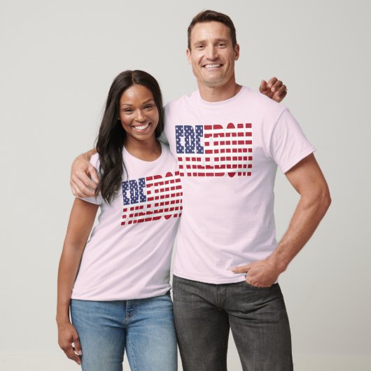 アメリカ自由旗のシャツ Tシャツ (ユニセックス)