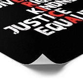 アメリカ自由権が男性に抵抗する勇気に抗議 ポスター (角)