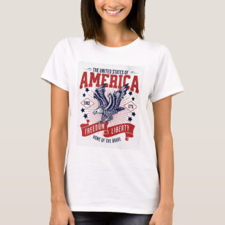 「アメリカ自由自由Tシャツ – 愛国的プライド Tシャツ