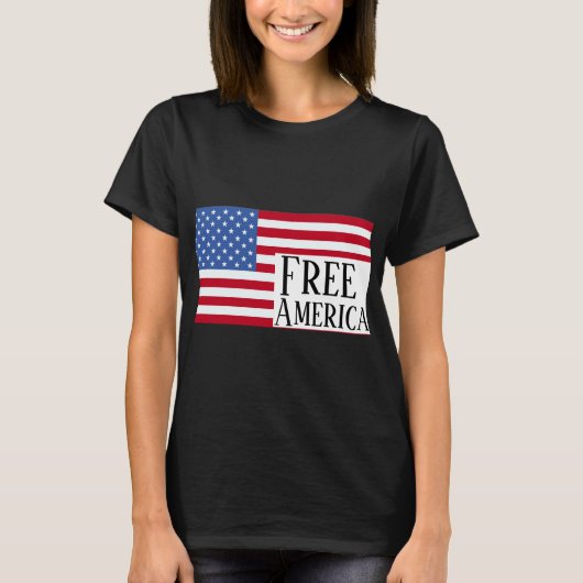 アメリカ自由Tシャツ Tシャツ (正面)