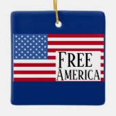 アメリカ自由 セラミック オーナメント (正面)