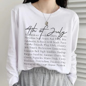 アメリカ自由Tシャツ、独立記念日愛国Tシャツ Tシャツ