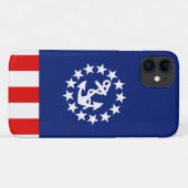 アメリカ航海のヨット国旗のパトリオットカラー Case-Mate iPhoneケース (裏面(横))