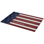 アメリカ航海の国旗の赤白青ヒトデ カッティングボード (角)
