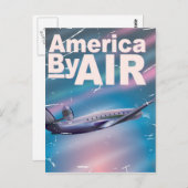 アメリカ航空のヴィンテージ旅行ポスター ポストカード (正面/裏面)