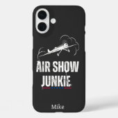 アメリカ航空タイポグラフィ「AIR SHOW JUNKIE」クール航空 Case-Mate iPhoneケース (裏面)