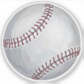 アメリカ色彩の鮮やか野球 シール (正面)