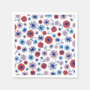 アメリカ花火7月4日 スタンダードカクテルナプキン