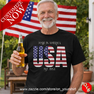 アメリカ製の愛国的なアメリカ Tシャツ