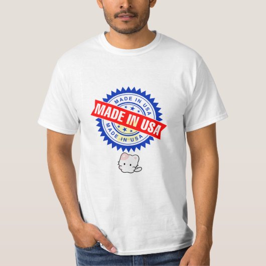 アメリカ製の猫愛好家向けデザインTシャツ Tシャツ (正面)