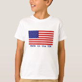 アメリカ製アメリカ国旗の子供たちTシャツ Tシャツ (正面)