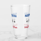 アメリカ製カスタム誕生年ガラス杯 タンブラーグラス (左)