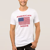 アメリカ製シャツ生まれ – 米国で誇らしげに！ トライブレンドＴシャツ (正面)