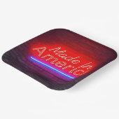 アメリカ製ネオンサイン入りレンガ ペーパープレート (傾斜あり)