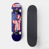 アメリカ製フラグフィスト愛国主義コンプリート スケートボード (正面)