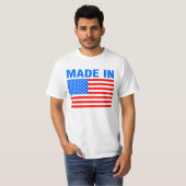 アメリカ製フラグロゴ印刷可能 Tシャツ (正面フル)