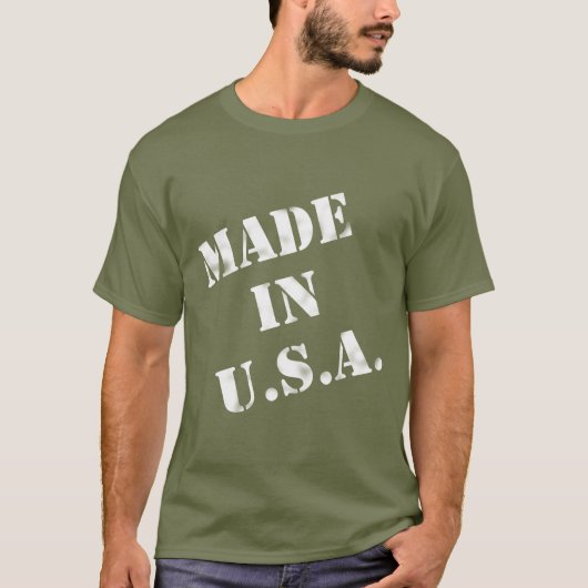 アメリカ製ホワイトデザインTシャツ Tシャツ (正面)