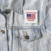 アメリカ製ボタン - アメリカ生まれを誇りに思う 缶バッジ (インサイチュ)