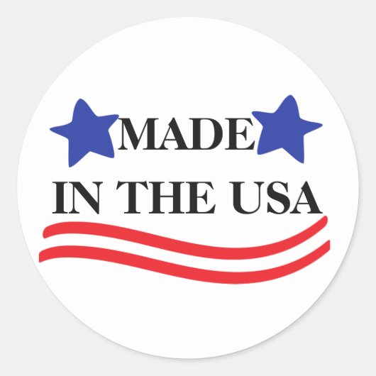 アメリカ製ラウンドステッカー ラウンドシール (正面)