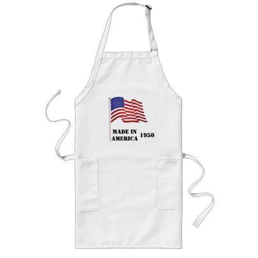 アメリカ製誕生日BBQエプロン ロングエプロン (正面)