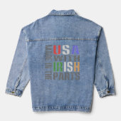アメリカ製 アイルランド製パーツ使用 デニムジャケット (裏面)