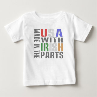 アメリカ製 アイルランド製パーツ使用 ベビーTシャツ