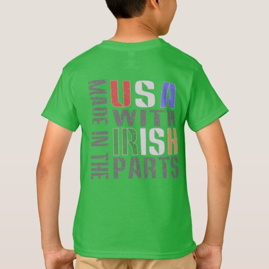 アメリカ製 アイルランド製パーツ使用 Tシャツ (裏面)