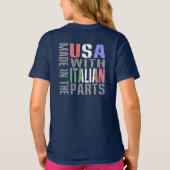 アメリカ製 イタリア部品使用の少女 Tシャツ (裏面)