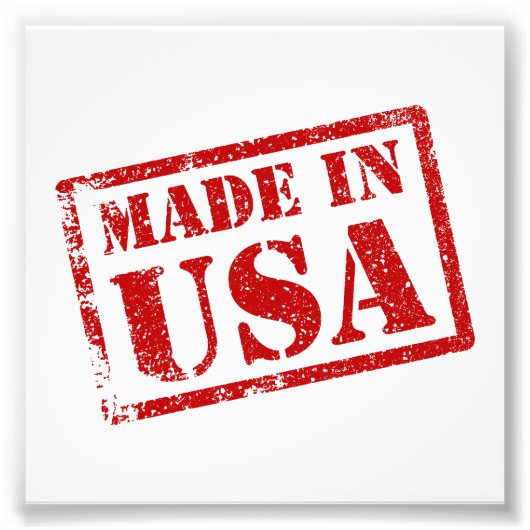 アメリカ製 フォトプリント            (正面)