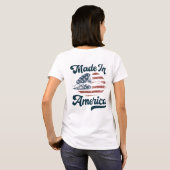 アメリカ製、愛国心 Tシャツ (裏面フル)