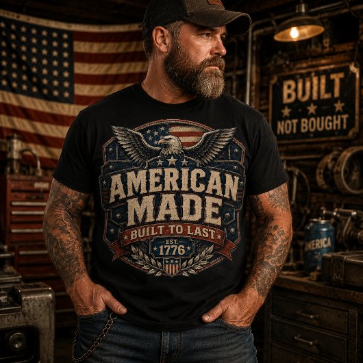 アメリカ製 耐久性抜群 Est. 1776 アメリカーナ Tシャツ
