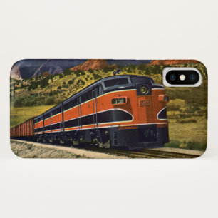 アメリカ西部でのヴィンテージな輸送、列車158 iPhone X ケース