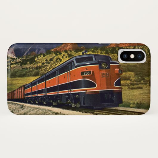 アメリカ西部でのヴィンテージな輸送、列車158 Case-Mate iPhoneケース (裏面(横))
