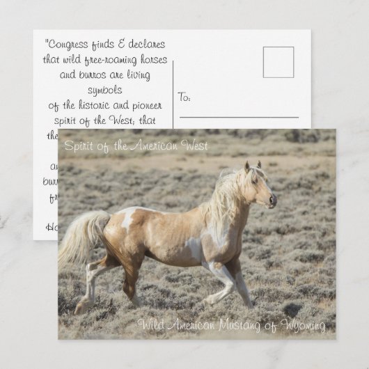 アメリカ西部の精神 – はがき (正面/裏面)