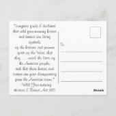 アメリカ西部の精神 – はがき (裏面)