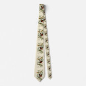 アメリカ西部の緋色のタネジャーズ・オードボン・バード ネクタイ (正面)