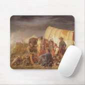アメリカ西部開拓時代のヴィンテージ、アメリカン・ウェストの草原でのアドバイス マウスパッド (マウス)