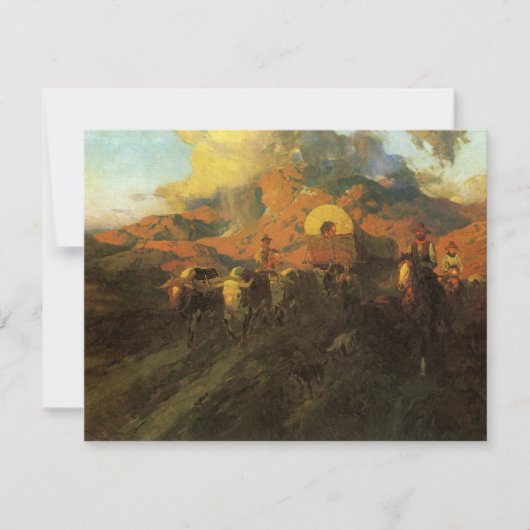 アメリカ西部開拓時代の風景、ジョンソンによるオーバーランド・トレイル (正面)