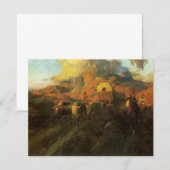 アメリカ西部開拓時代の風景、ジョンソンによるオーバーランド・トレイル (正面/裏面)