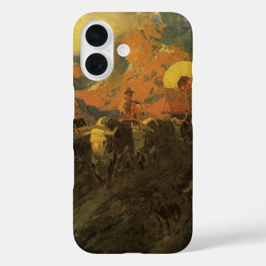 アメリカ西部開拓時代の風景、ジョンソンによるオーバーランド・トレイル Case-Mate iPhoneケース (裏面)