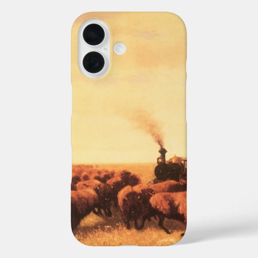アメリカ西部風のアンティーク調デザイン N・H・トロッター作 Case-Mate iPhoneケース (裏面)