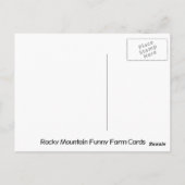 アメリカ西部 風景 ポストカード (裏面)